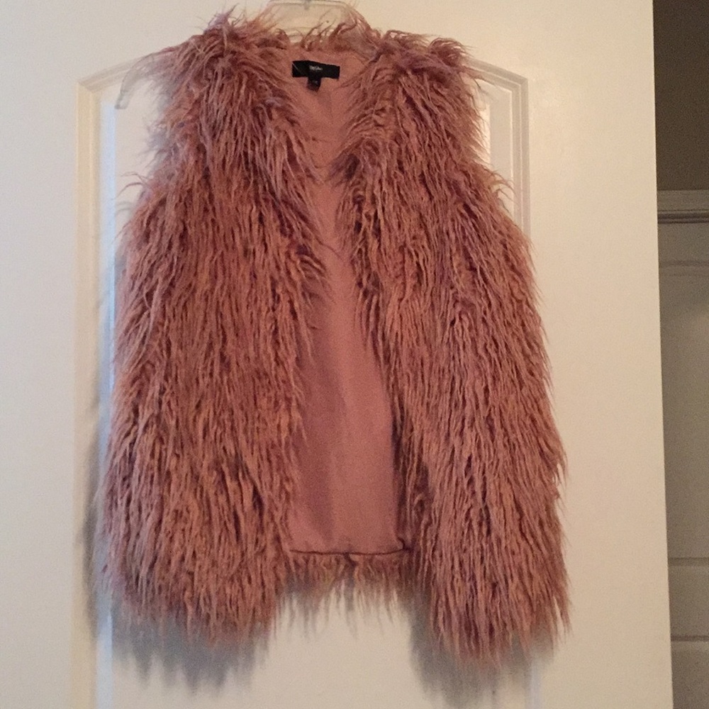 Faux fur vest